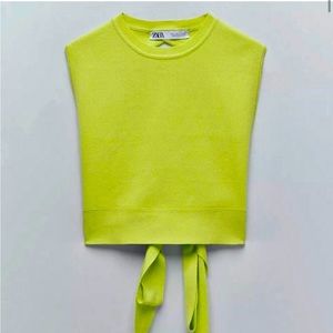 Zara green top
